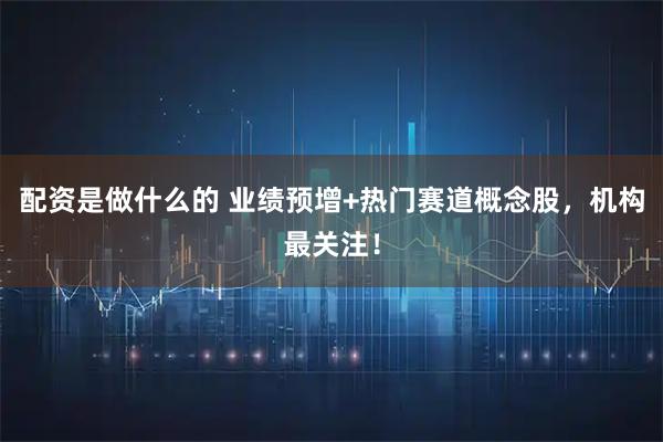 配资是做什么的 业绩预增+热门赛道概念股，机构最关注！